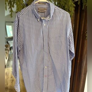 Daniel Cremieux (signature collection) Blue Checkered Men's Shirt